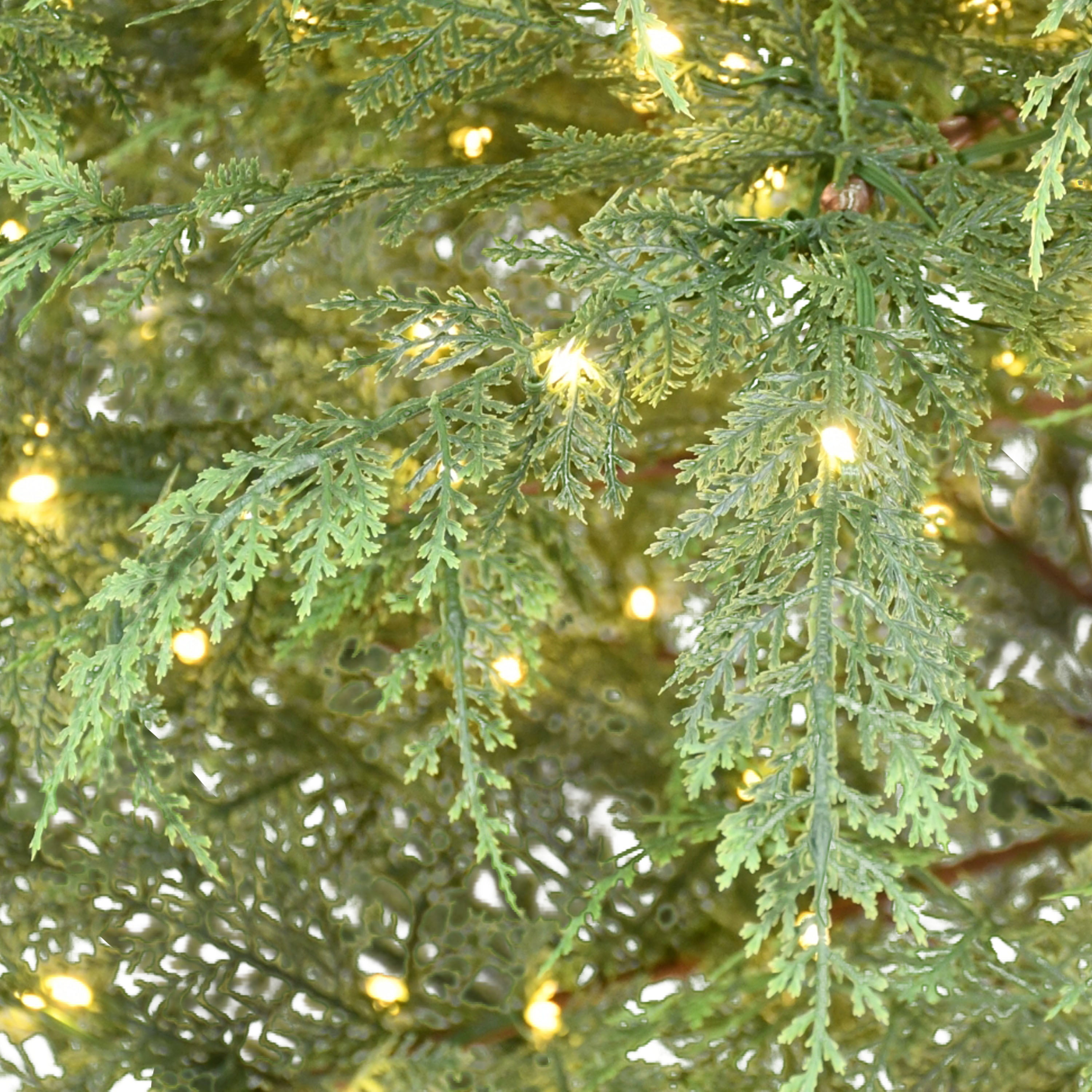7.5' Pre-Lit Cypress Christmas Tree
